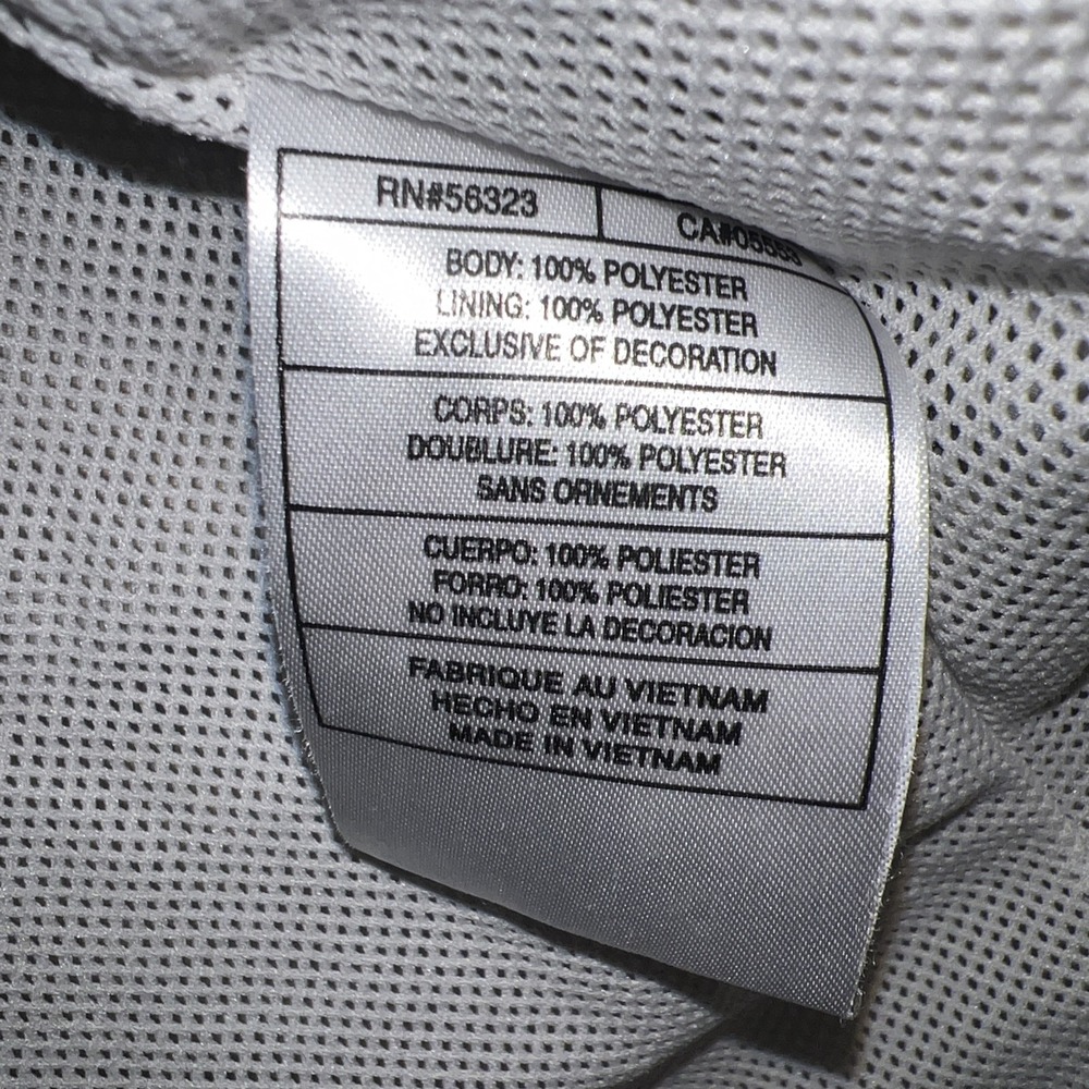 VTG Nike Golf Windbreaker Men's Sz XL Gray Blue Mesh Full Zip Golf Mock Jacket - Picture 10 of 12